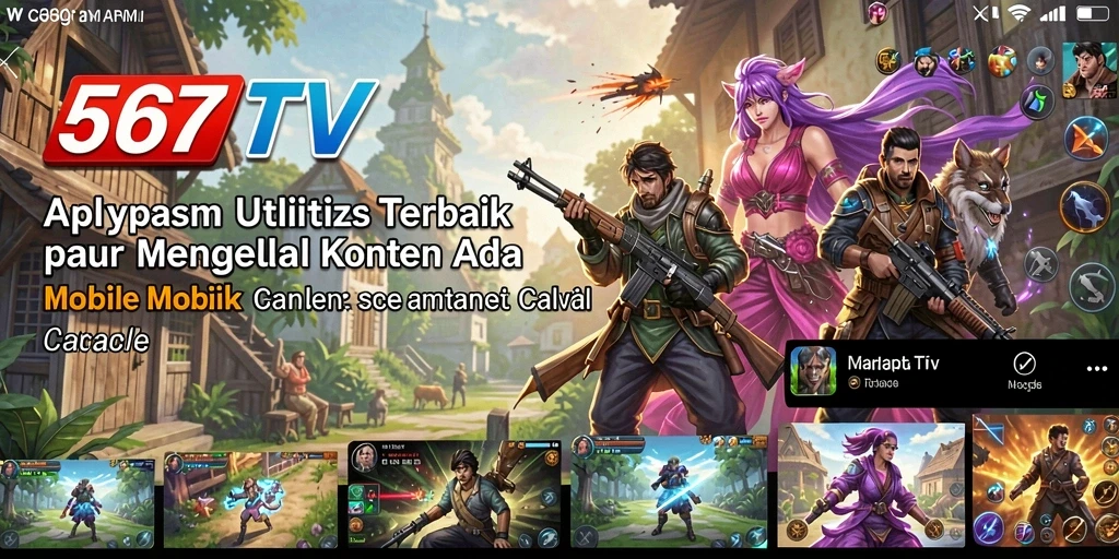 Tampilan antarmuka pengguna 567TV yang intuitif dan stylish.