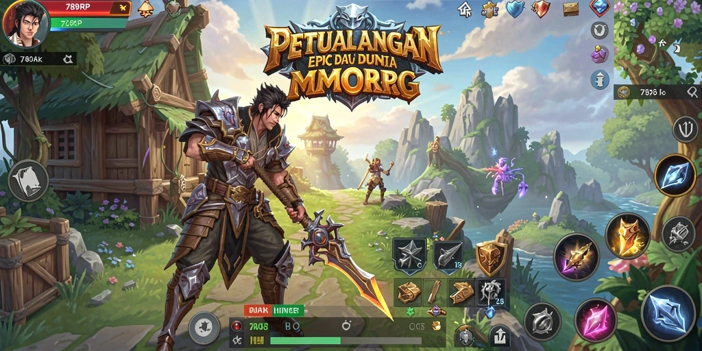 Gameplay seru dan interaktif dalam 789RP MMORPG.