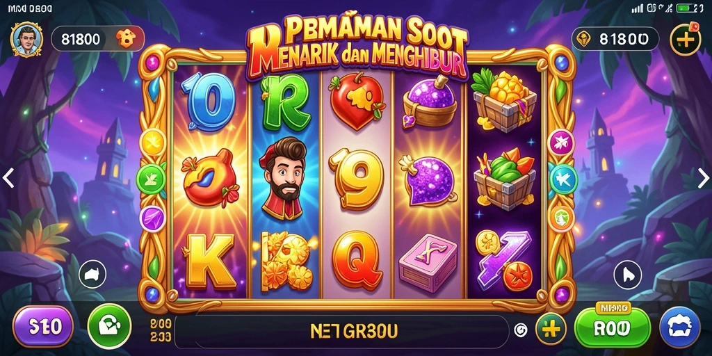 Tampilan menarik dari gameplay Slot 8180 yang mendebarkan.