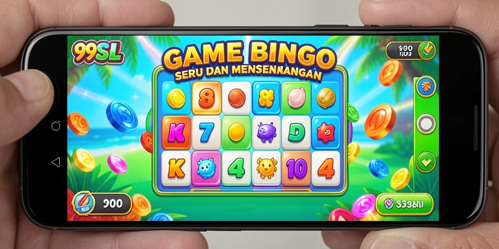 Tampilan gameplay seru di 99SL dengan kartu Bingo.