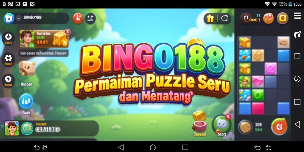 Screenshot gameplay BINGO188 dengan tantangan Puzzle yang menarik.