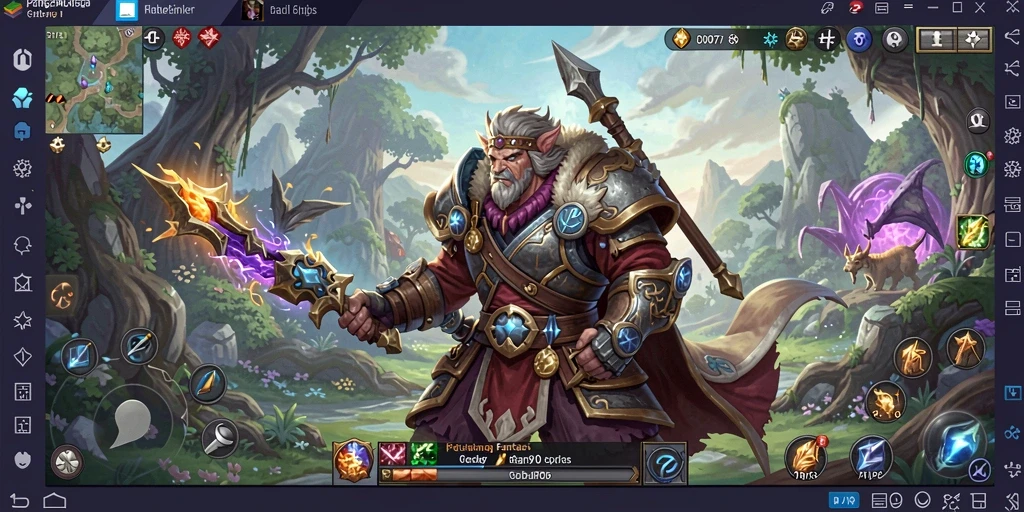 Tangkapan layar dari gameplay seru C0077 yang menampilkan pertarungan epik di dunia fantasi.
