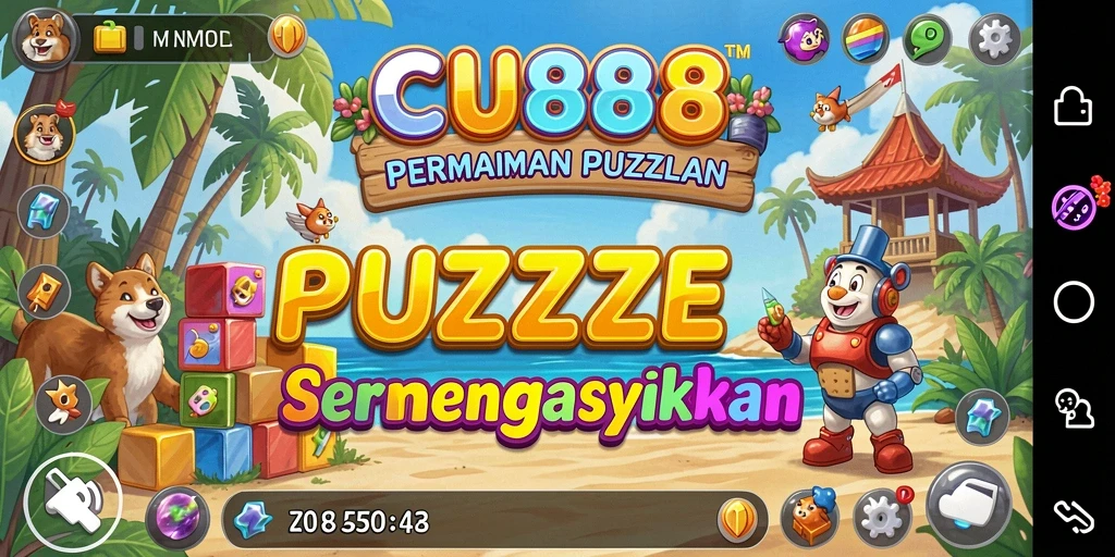 Tampilan gameplay seru dari CU888 dengan teka-teki menarik.
