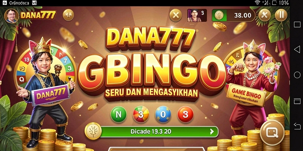 Tampilan gameplay Bingo yang seru dan interaktif di DANA777.