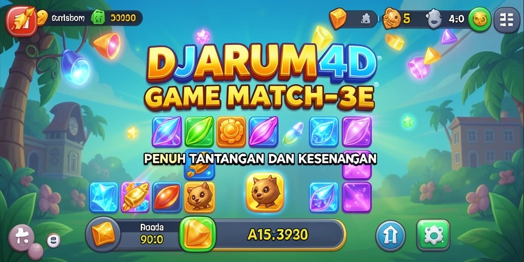 Screenshot DJARUM4D yang menunjukkan gameplay seru Match-3.