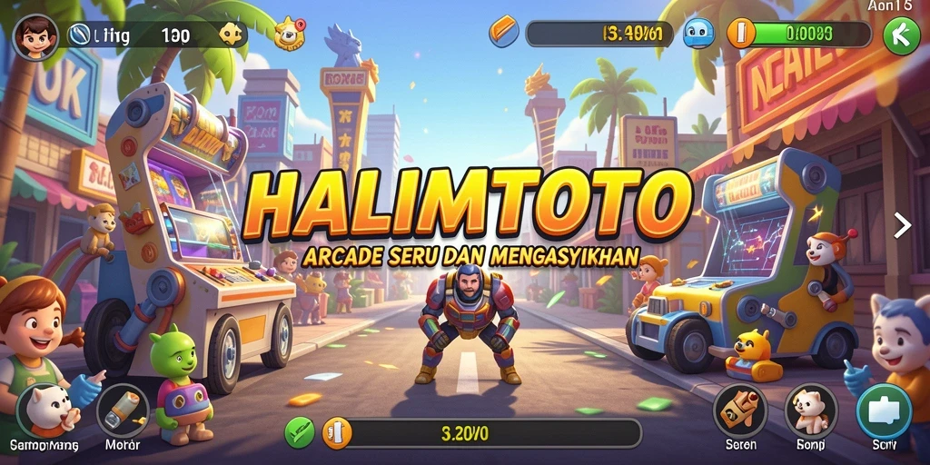 Screenshot utama HALIMTOTO menampilkan gameplay seru dan grafis menarik.