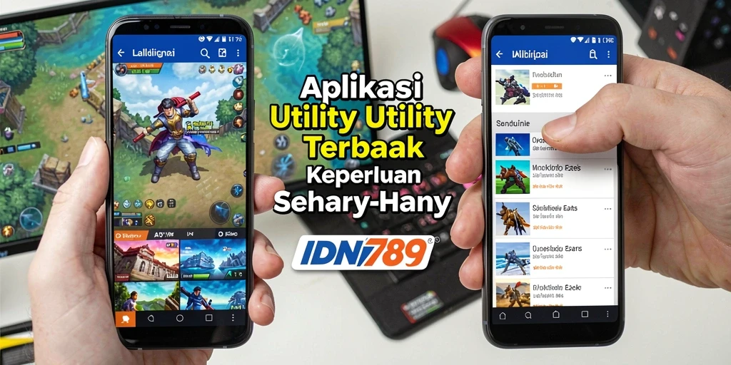 Tampilan antarmuka aplikasi IDN789 yang modern dan user-friendly.