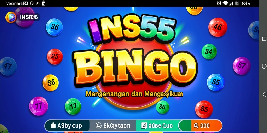 Tampilan screenshot INS55 yang menunjukkan aksi permainan Bingo yang seru.