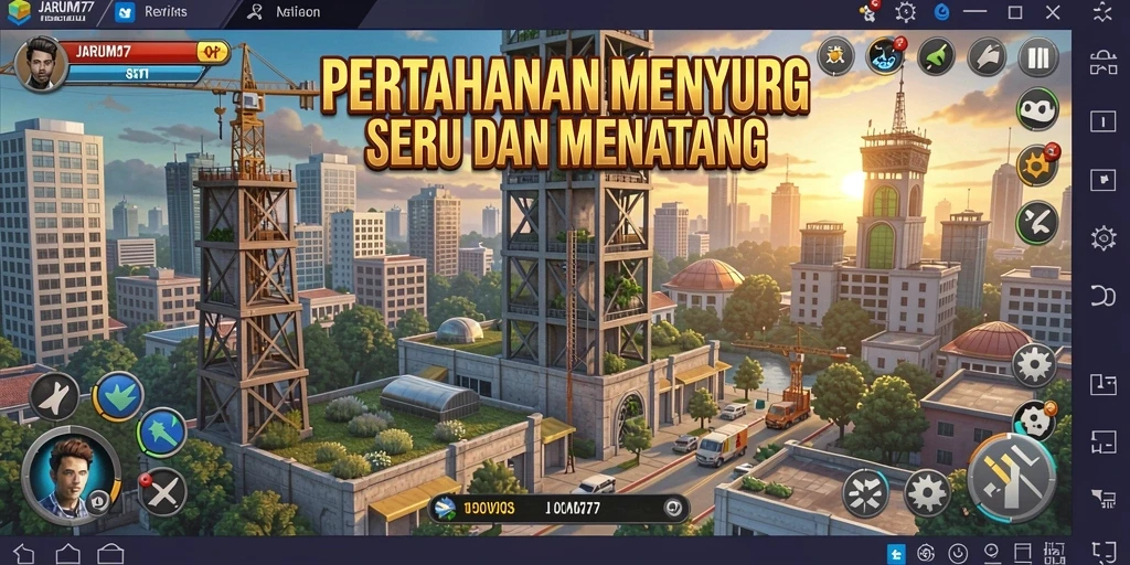 Gameplay menarik JARUM77 dalam strategi Tower Defense.