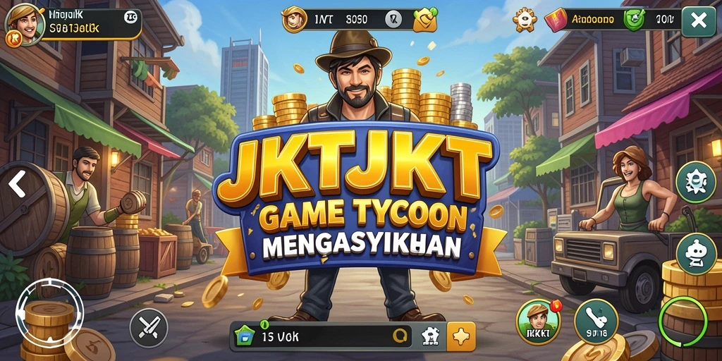Screenshot gameplay JKTJKT dengan grafis yang menarik.