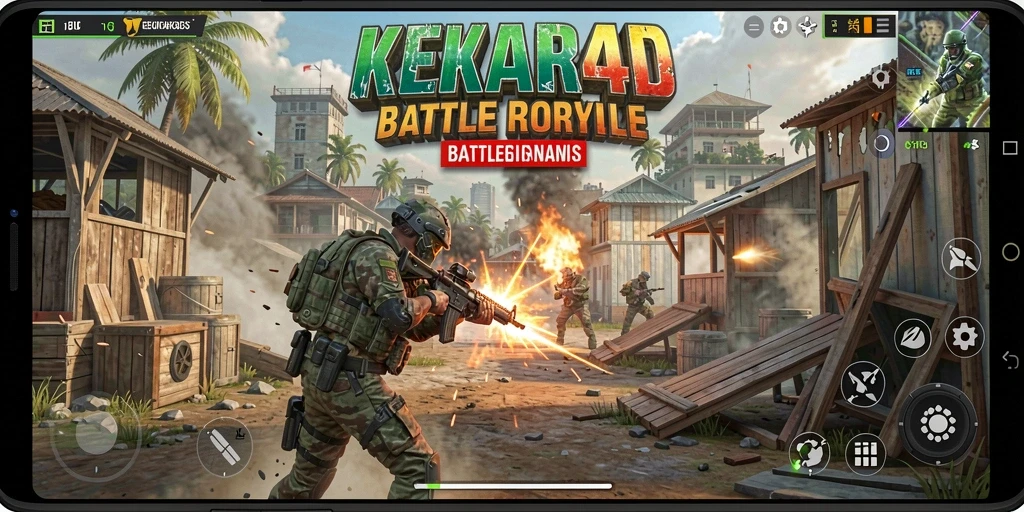 Gameplay menegangkan di KEKAR4D dengan pertempuran seru.