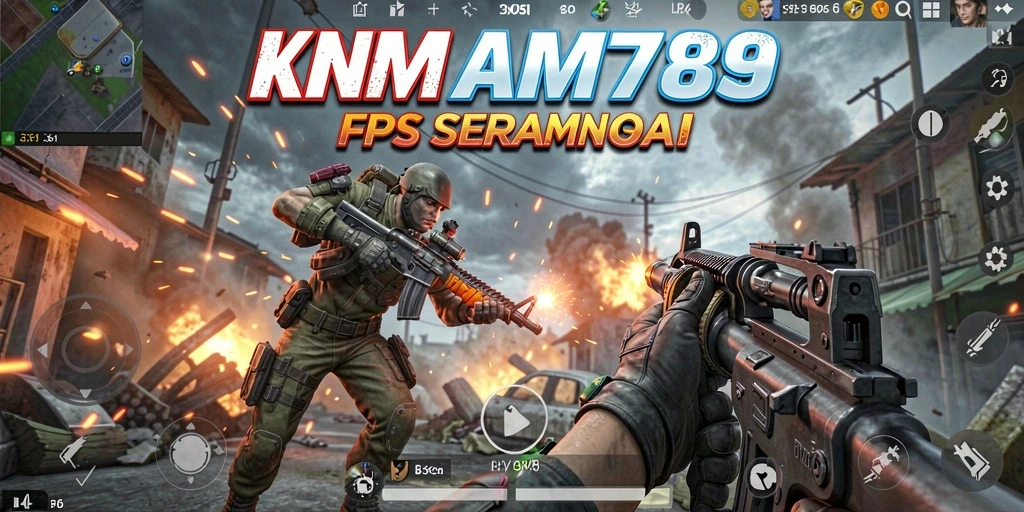 Tangkapan layar KM789 menampilkan aksi seru dalam game FPS.