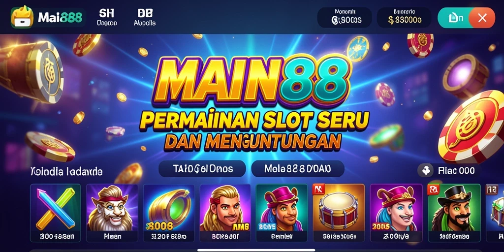 Tampilan screenshot gameplay dari aplikasi slot MAIN88 yang seru.