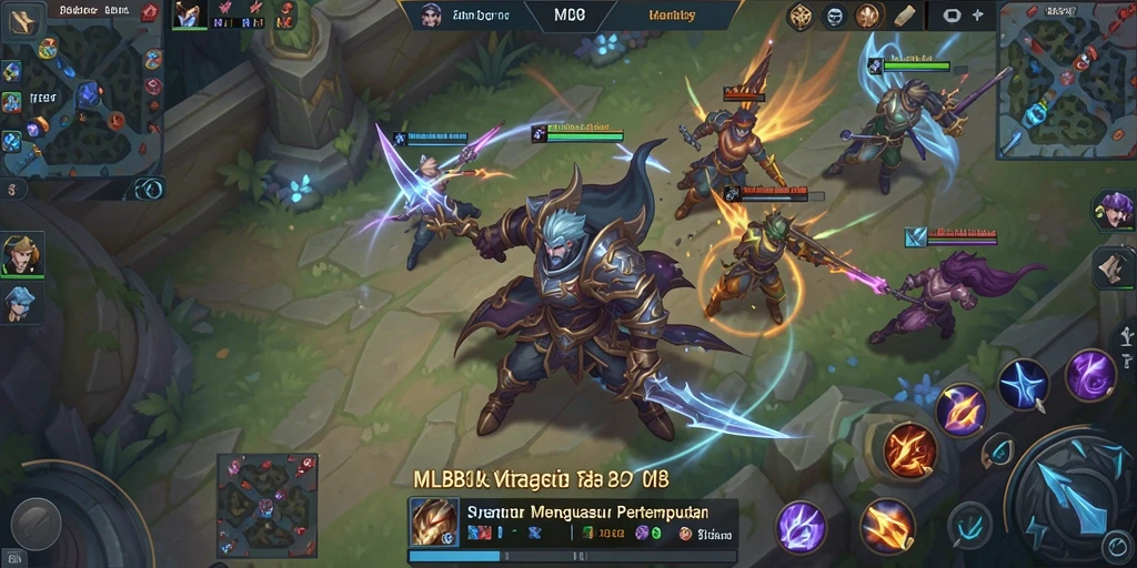 Tampilan gameplay <strong>MLBB8</strong> menunjukkan pertempuran strategis yang intens dan mendebarkan.