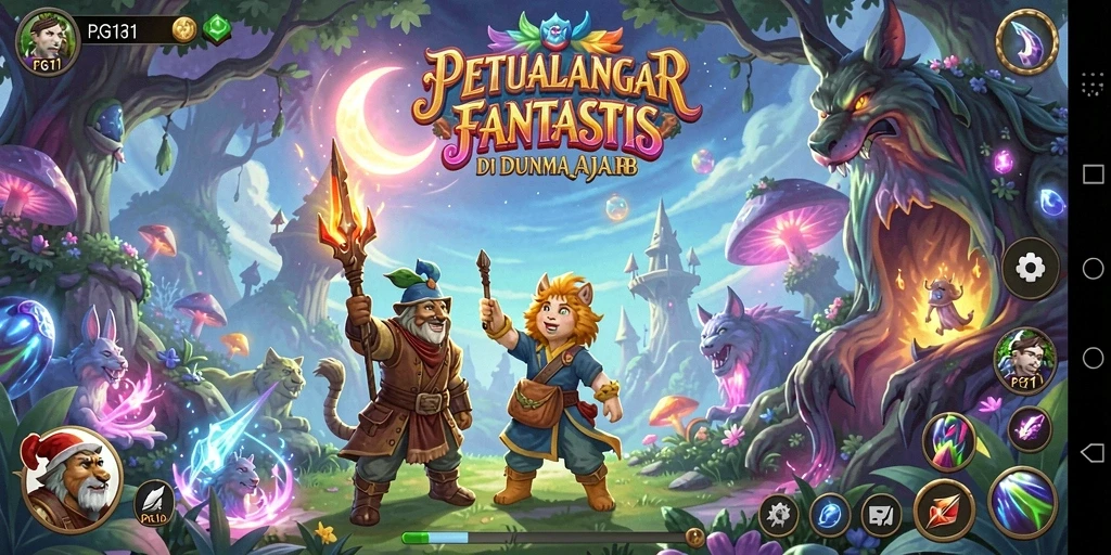 Tampilan gameplay PG11 yang penuh petualangan dan tantangan menarik.