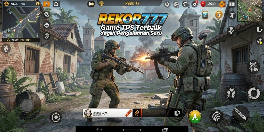 Screenshot utama <strong>REKOR777</strong> dengan aksi seru dalam gameplay TPS.