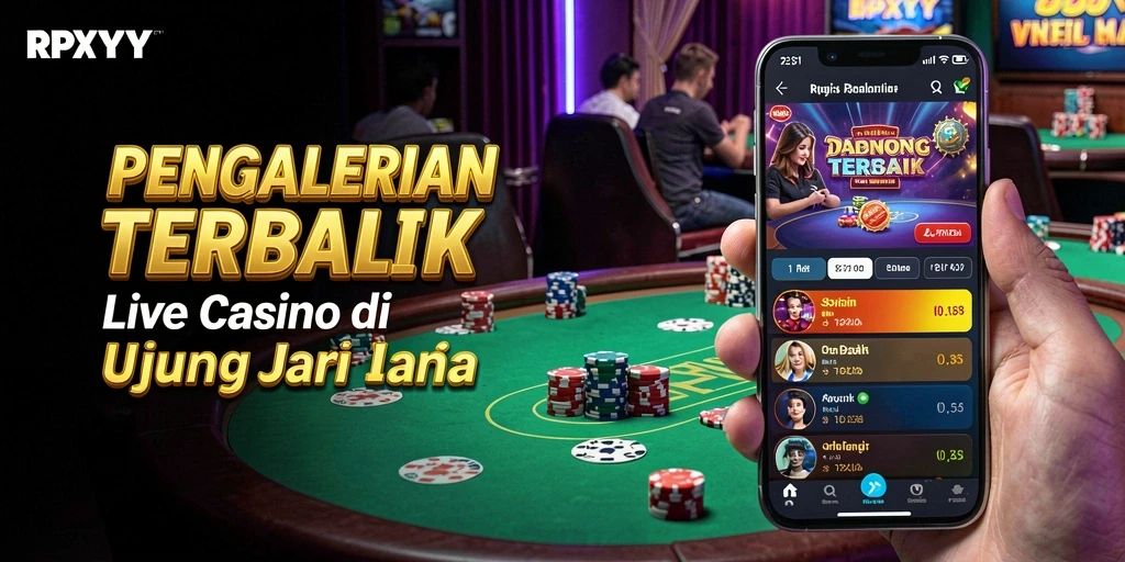 Tampilan gameplay Live Casino yang mendebarkan dan interaktif di RPYYY.