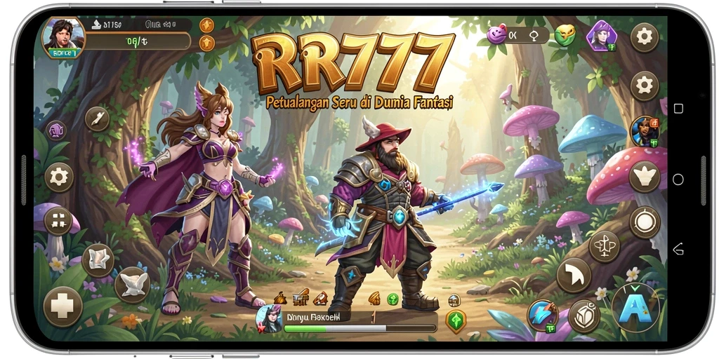 Screenshot utama tampilan permainan petualangan RR777 yang menakjubkan.