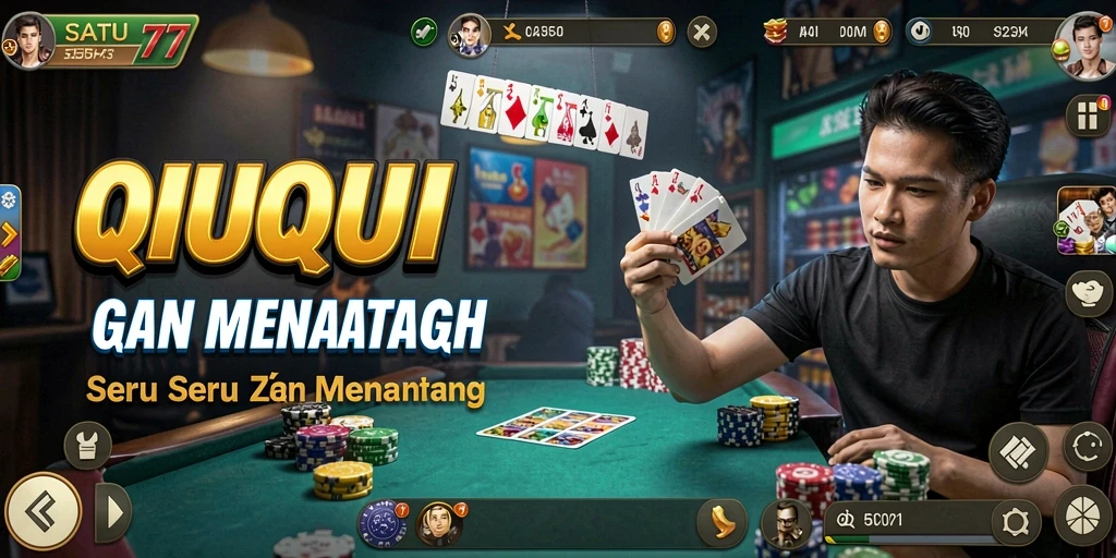 Tampilan gameplay seru dari SATU77 QiuQiu.