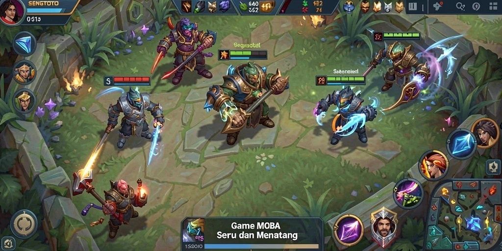 Tampilan gameplay SENGTOTO yang penuh aksi dan strategi.