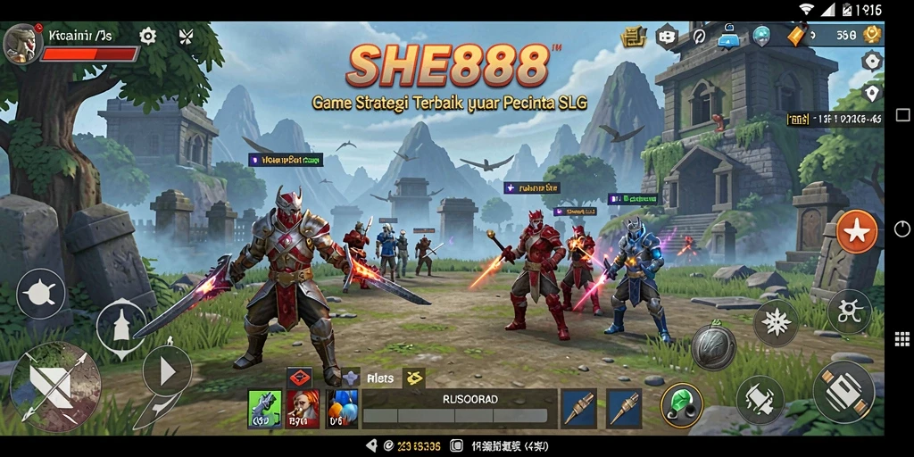 Tampilan gameplay <strong>SHE888</strong> yang penuh aksi dan strategi.
