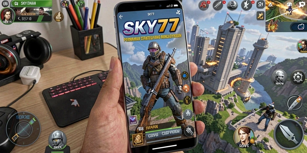 Tangkapan layar gameplay <strong>SKY77</strong> menunjukkan pertempuran strategis yang mendebarkan.